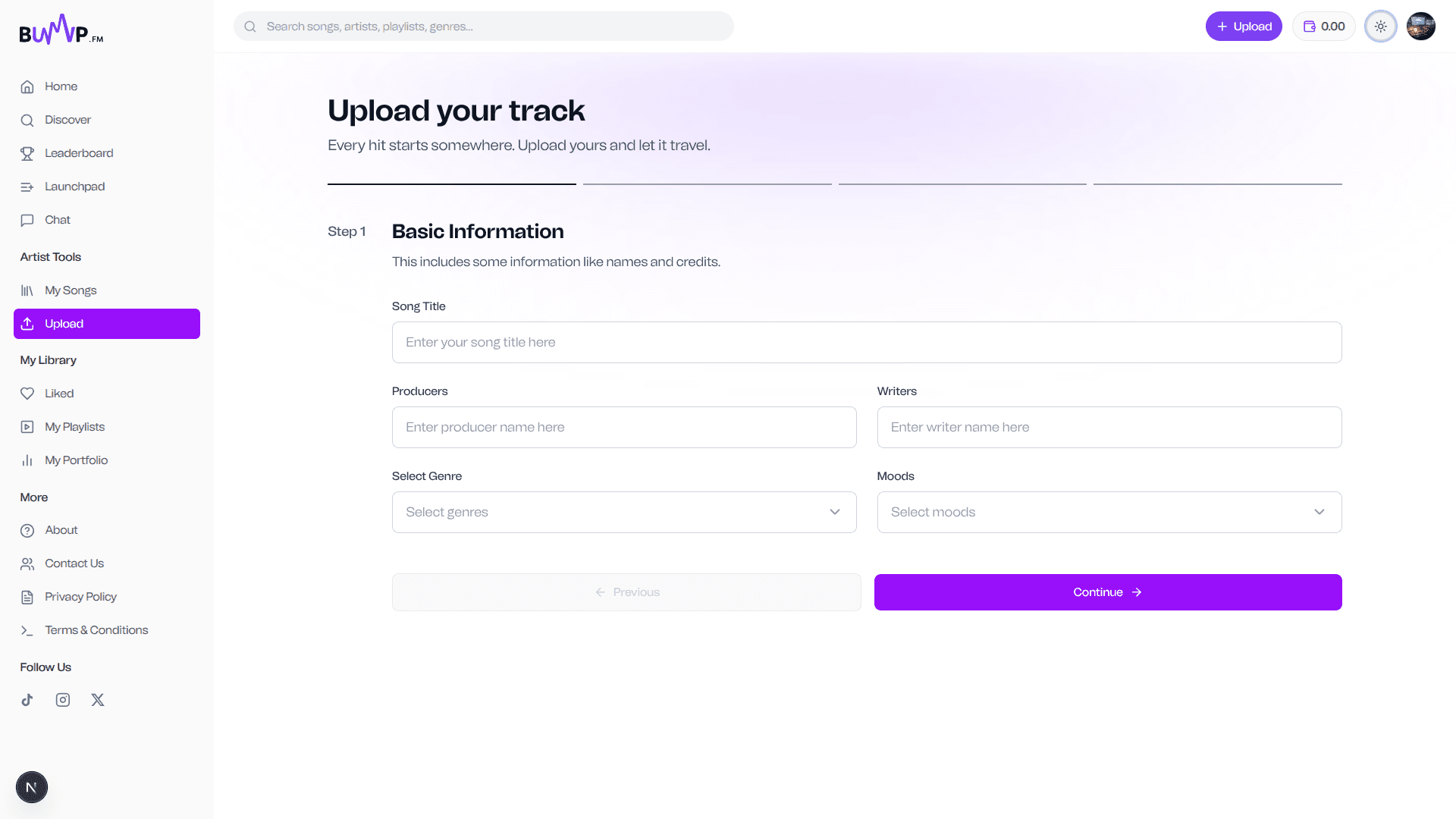 create feature preview light